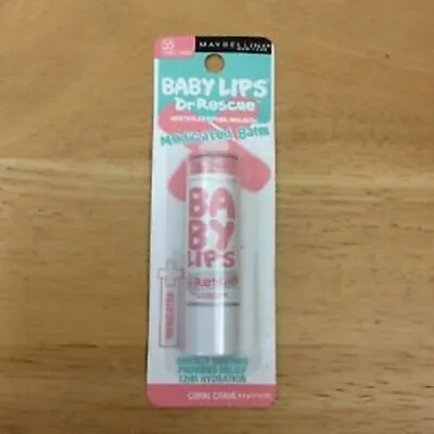 Maybelline Baby Lips Dr Rescue Medicated Balm 55 Coral Crave • $10.98