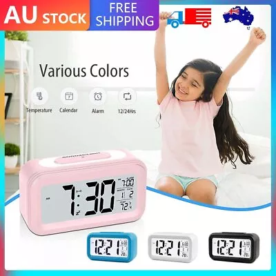 $11.05 • Buy Bedside LED Digital Alarm Clock Day/Night Desktop Clocks Snooze Time Temperature