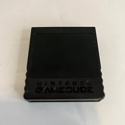 Nintendo GameCube Official OEM Black 16MB 251 Block Memory Card DOL-014 Tested • $14.95