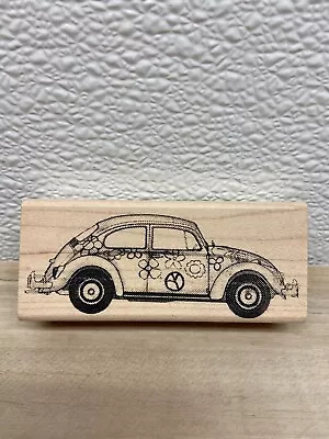 Suzanne Carillo Volkswagen Bug Side Wood Mounted Rubber Stamp • $7.45