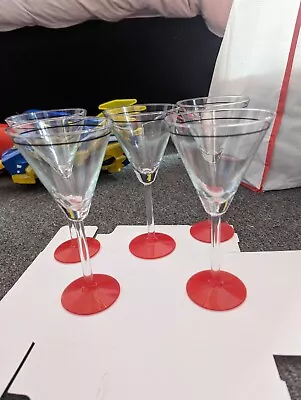 Cocktail / Martini Glasses X 5 Vintage 1980s Lovely Condition  • £29.99