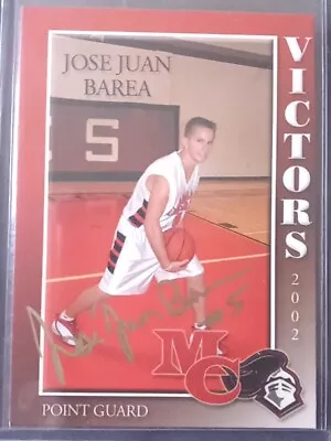 2002 BCG #5 Jose Juan JJ Barea Autograph Miami Christian High School Victors • $149.99