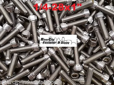 (10) 1/4-28x1 Socket Allen Head Cap Screw Stainless Steel Fine Thread 1/4x1  • $8.88