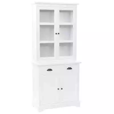 Welsh Dresser China Cabinet Kitchen Storage Cupboard Living Room Organizer White • $662.95
