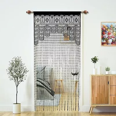 Macrame Lace Door String Curtain For DoorwaysRoom Divider Doorway Hippie Window • $21.55