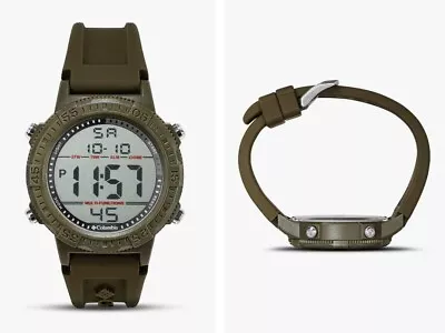 Columbia Olive Silicone Strap Watch CSS14-002 • $39