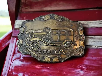 Bergamot Brass Works Model A Ford Car Belt Buckle V-37 Vintage Rockabilly • $29.12