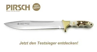 $555 • Buy PUMA IP - Longhorn Stag Handmade Hunting Knife 37.5cm W/ Staghorn Handle 810676