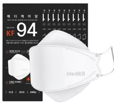 Premium KF94 Face Mask 4 Layer 3D MediKR 20PCS - Made In Korea KFDA Certified • $39.80