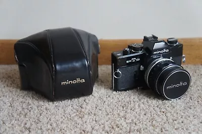 VTG Minolta SR-T 101  35mm SLR Film Camera W/ Minolta 58mm Lens & Case • $11.50