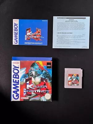 Killer Instinct 1995 GameBoy Game W/ Mint Condition Box Manual & Inserts Tested • $80