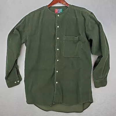$14.95 • Buy Bachrach Corduroy  100% Cotton Jacket Shirt Men's S Dark Green Button Up
