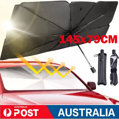 Foldable Car Windshield Sunshade Umbrella Front Window Cover Visor UV Protect L • $13.16