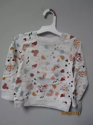 Disney Minnie Mouse Toddle Girls Printed Pullover Sweatshirt Size 3T • $12.99