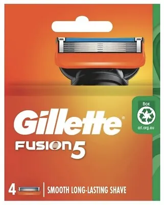 Gillette Fusion 5 Blades Refill 4 Cartridge Pack  Genuine Australian Seller • $14.95