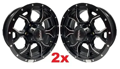 Black Machined Aluminum 15 6 Lug Trailer Wheels Rims 15x6 • $238