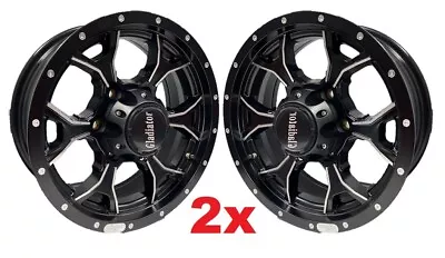 Trailer Wheel Rim 15x6 15 X6 In Modular 6 Bolt Hole Aluminum Alloy Black Milled • $238