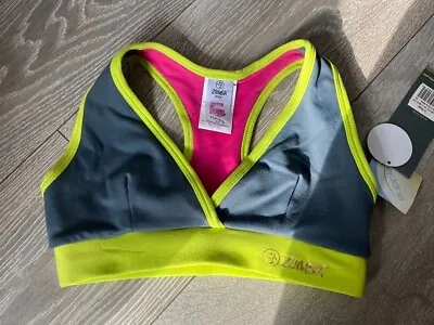 Zumba Zwag  Sports  Bra Top Fitness Gym Training Crop  Dance Size XS 6-8 • £7.49