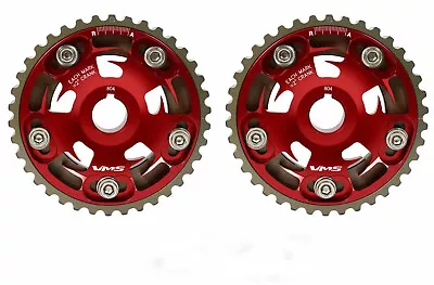 Vms Honda Acura B Series Engines Adjustable Billet Cam Gears Pair Qty 2 Red • $97.62