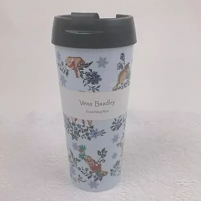 Vera Bradley 16oz Travel Mug Merry Mischief Snow Day New NWT • $27.20