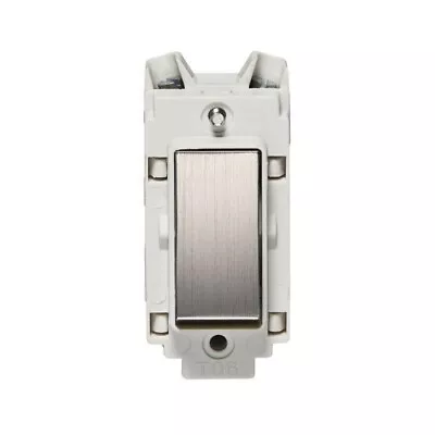 Crabtree 4530/6SS/WH  Grid Light Switch 2 Way - Stainless Steel White • £7.50