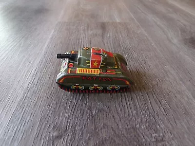 Vintage Alps M 47 Army Military Tin Friction Toy Tank 3  Inch Long #1 • $19.99