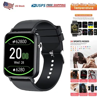 $28.99 • Buy Bluetooth Smart Watch Heart Rate Sleep Monitor Fitness Tracker For IOS Android