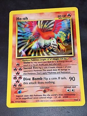 Pokemon Neo Revelation Ho-oh 7/64 Holo • $124.99