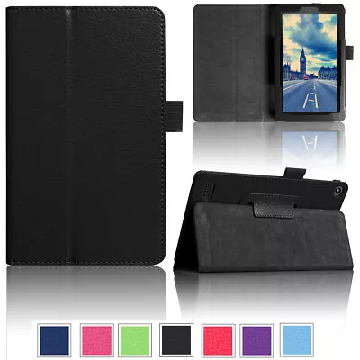 For Amazon Fire HD 10 8 7 9th 8th 7th Gen Leather Smart Stand Tablet Case Cover • $13.82