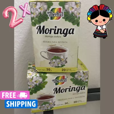 Moringa/ Moringa Oleifera Therbal Tea 20 Bags Each Box.(2 Boxes) • $14.99