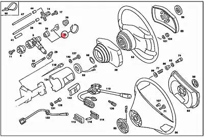 Genuine MERCEDES C123 C126 R107 S123 W123 W126 Lock Cylinder 1234620479 • $213.38