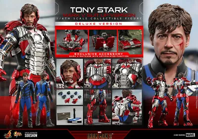 Hot Toys Iron Man 2 Tony Stark Mark V Suit Up Version Deluxe 1/6 Figure In Stock • $349.95