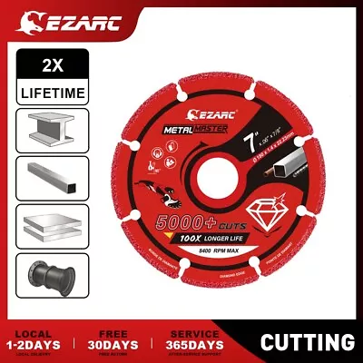 7in EZARC Diamond Cutting Wheel For Metal Cut Off Wheel Disc 5000+ Cuts On Rebar • $17.99