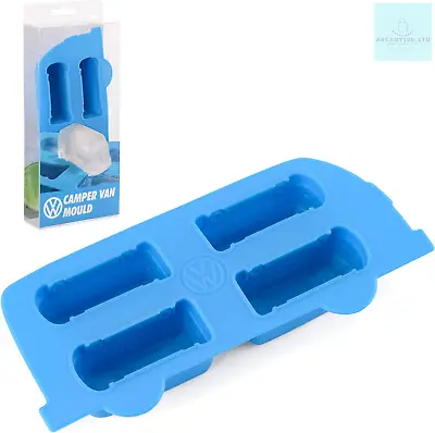 Volkswagen Ice Cube Tray With VW Camper Van Shape Cubes Silicone Mould Ice Tray • £12.54