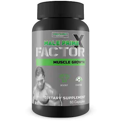 Male Prime X Factor - Muscle Growth Supplement - Boost Strength & Stamina • $26.97