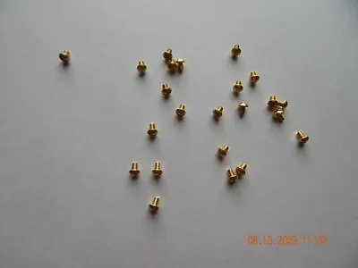 BRASS ROUND HEAD SLOTTED MACHINE SCREWS. 5/40 X 3/16  20 PCS. NEW • $8.45