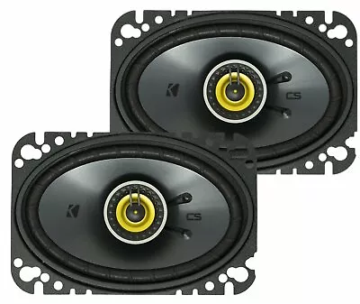 Kicker CSC464 CS Series 4x6  2 Way Coaxial Car Speakers  (46CSC464) • $52.96