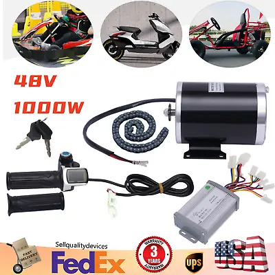 48V Brush Motor Controller Conversion Kit 1000W For Electric Bicycle ATV Ebike ! • $123