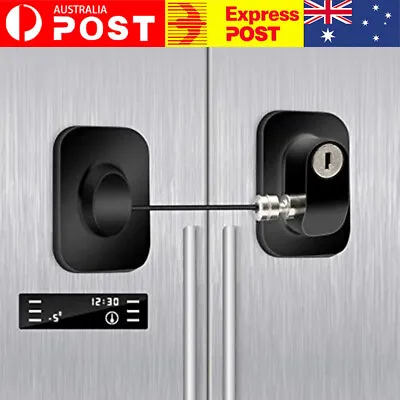 $11.39 • Buy Refrigerator Lock With 2 Keys Fridge Cabinet Child Safety Childproof Window Door