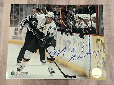 Mike Modano Signed 8x10 Photo File COA HOF Dallas Stars Red Wings USA North B • $49.99