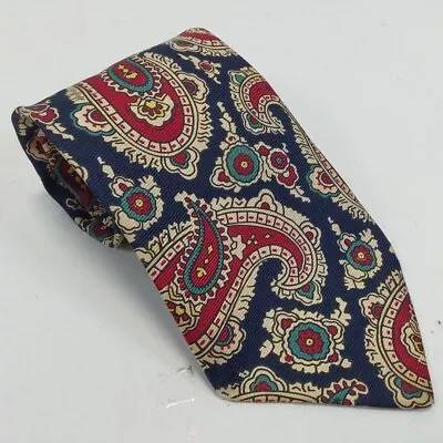 Vintage ST Michael  M&S  Pure Silk Tie Paisley Design 60  • $12