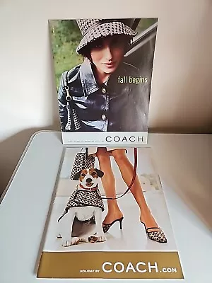 Vintage Coach Leatherware 2 Catalogues Rare Sixty Years Fall And Holiday 2001 • $95