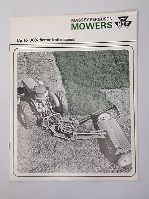 Original Vintage MASSEY FERGUSON MOWERS Brochure (25) • $13