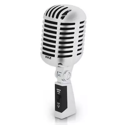 Pyle Pro PDMICR42SL Vintage Retro Style Dynamic Studio Desktop Vocal Microphone • $39.99