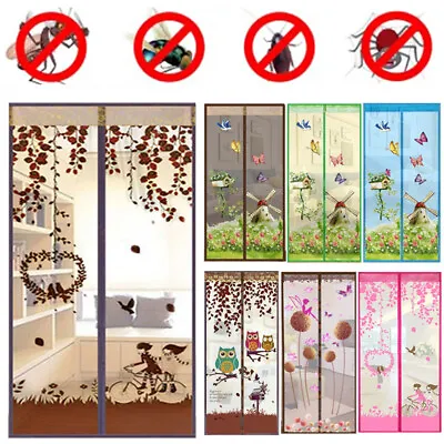 Magnetic Insect Magic Door Net Screen Bug Mosquito Fly Insect Curtain Mesh Guard • £6.85