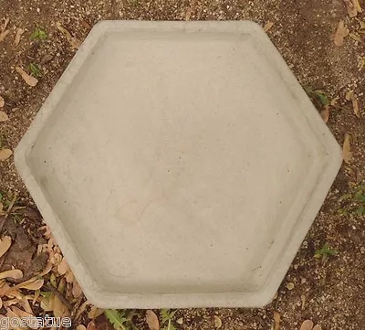 Poly Plastic Birdbath Top Full Size 6 Sided Concrete Mold Cast 100's 17  X 19   • $139.95