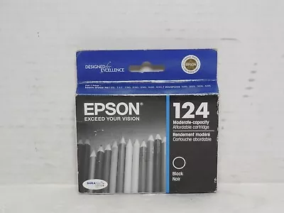 Genuine Epson 124 Black Ink Cartridge T124120 • $9.99