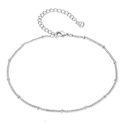 UK Women Ankle Bracelet 925 Plated Silver Anklet Foot Chain Boho Beach Fashion • £3.49