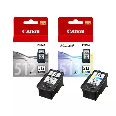 Canon PG-512 Black & CL-513 Colour Ink Cartridge For PIXMA MX340 Printer • £44.95