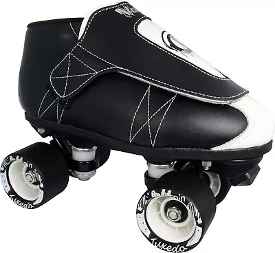 VNLA Jr Tuxedo Black & White Quad Jam Skates • $229.99